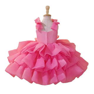 children's first year old فستان بنت أميرة فستان موضة 2025 جديد flower بنت wedding little بنت host piano performance costume