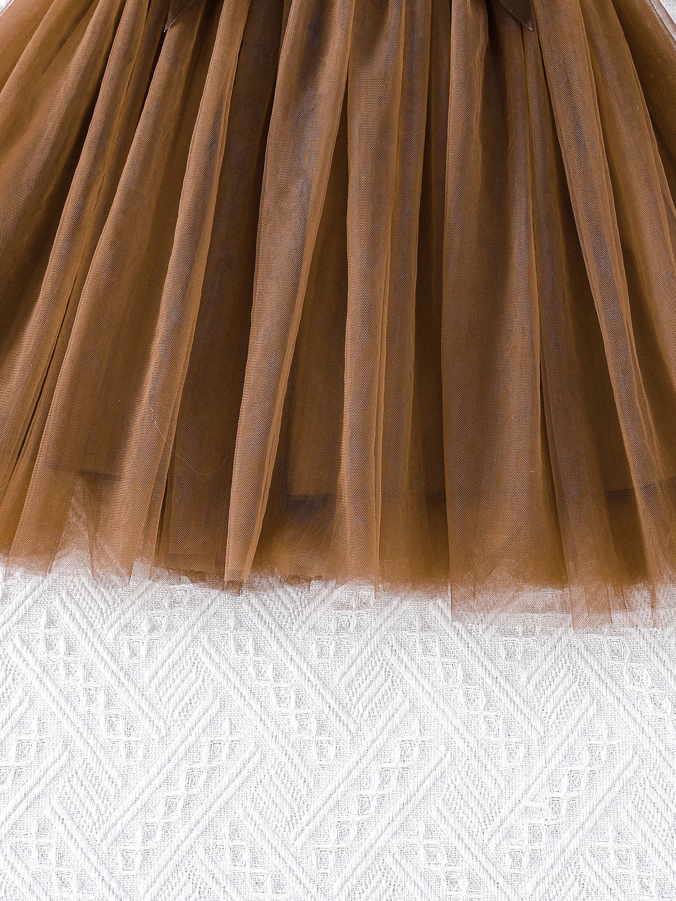 children's بدون أكمام تل فستان، بنات' organza puffy جيب بحزام أميرة جيب