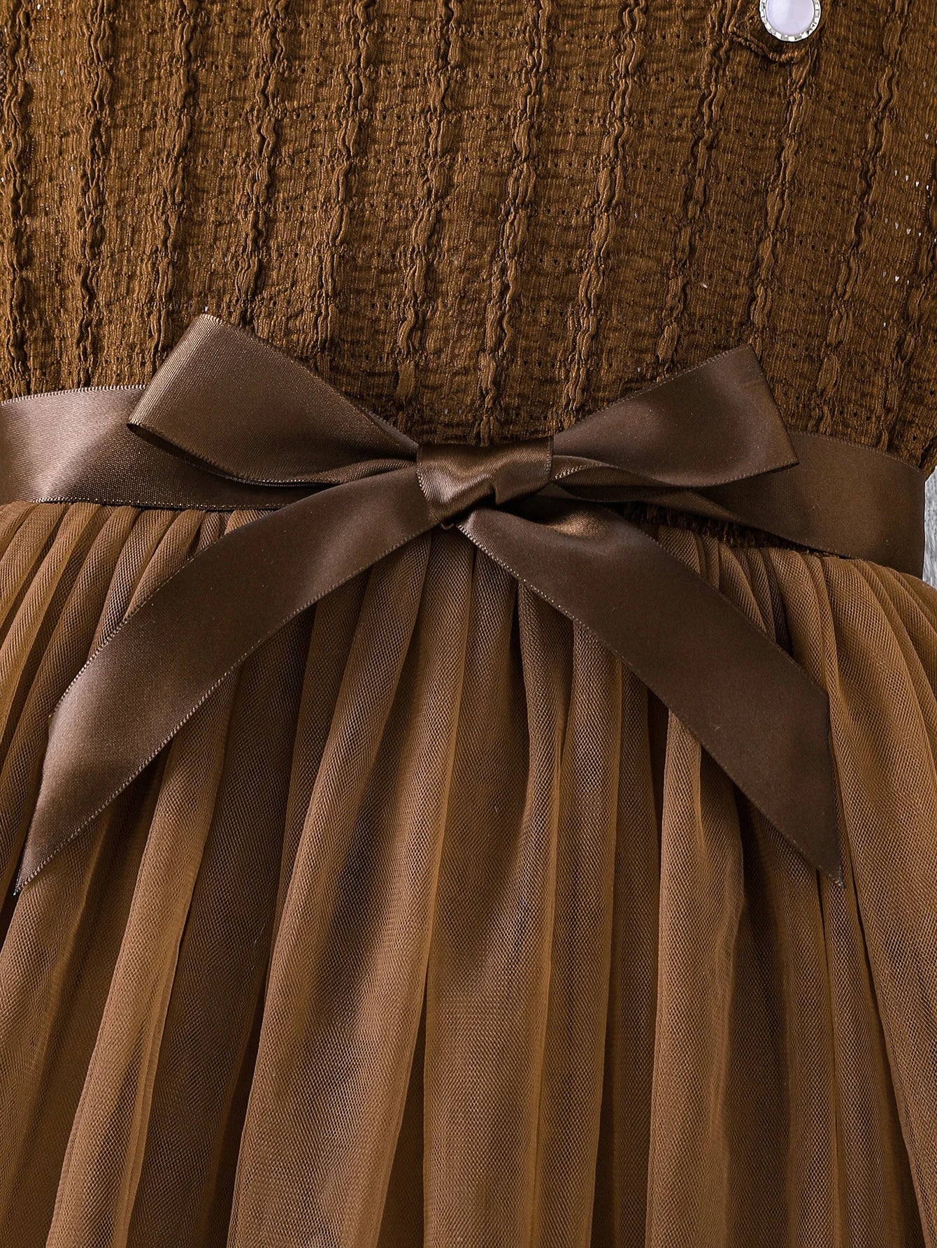 children's بدون أكمام تل فستان، بنات' organza puffy جيب بحزام أميرة جيب