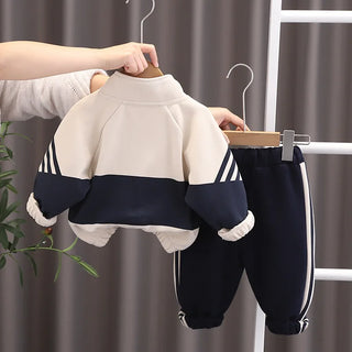 children's ربيع وخريف طقم ولد ربيع وخريف جديد ستايل ستايل غربي coat كاجوال sports طقم قطعتين