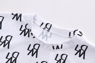 children's طقم قطعتين جديد korean version صيف ستايل أولاد foreign printing 100% cotton clothes for أولاد and بنات