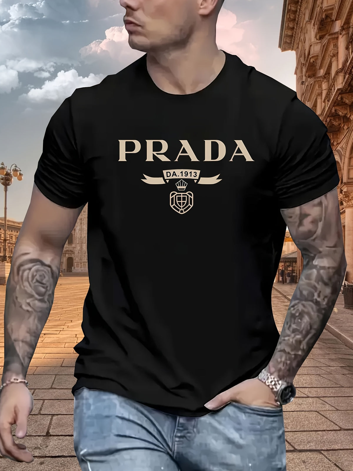 تي شيرت صيفي غير رسمي للرجال