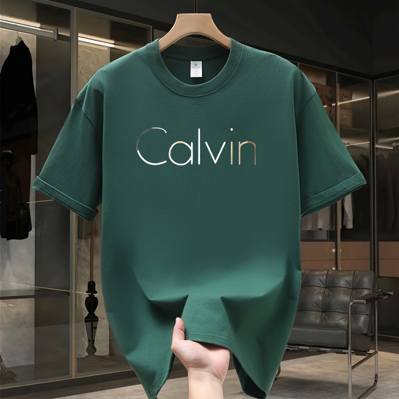 تيشيرت رجالي قصير الأكمان من القطن 100%