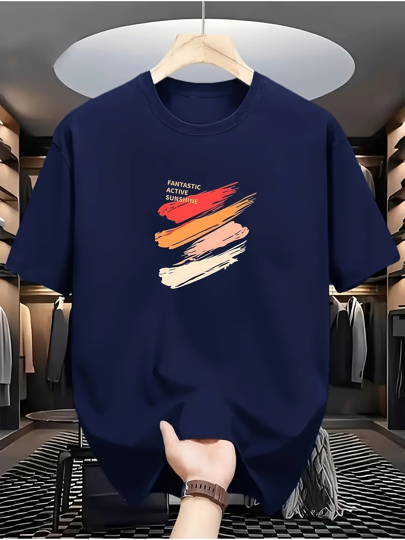 تيشيرت رجالي كاجوال 100% قطن