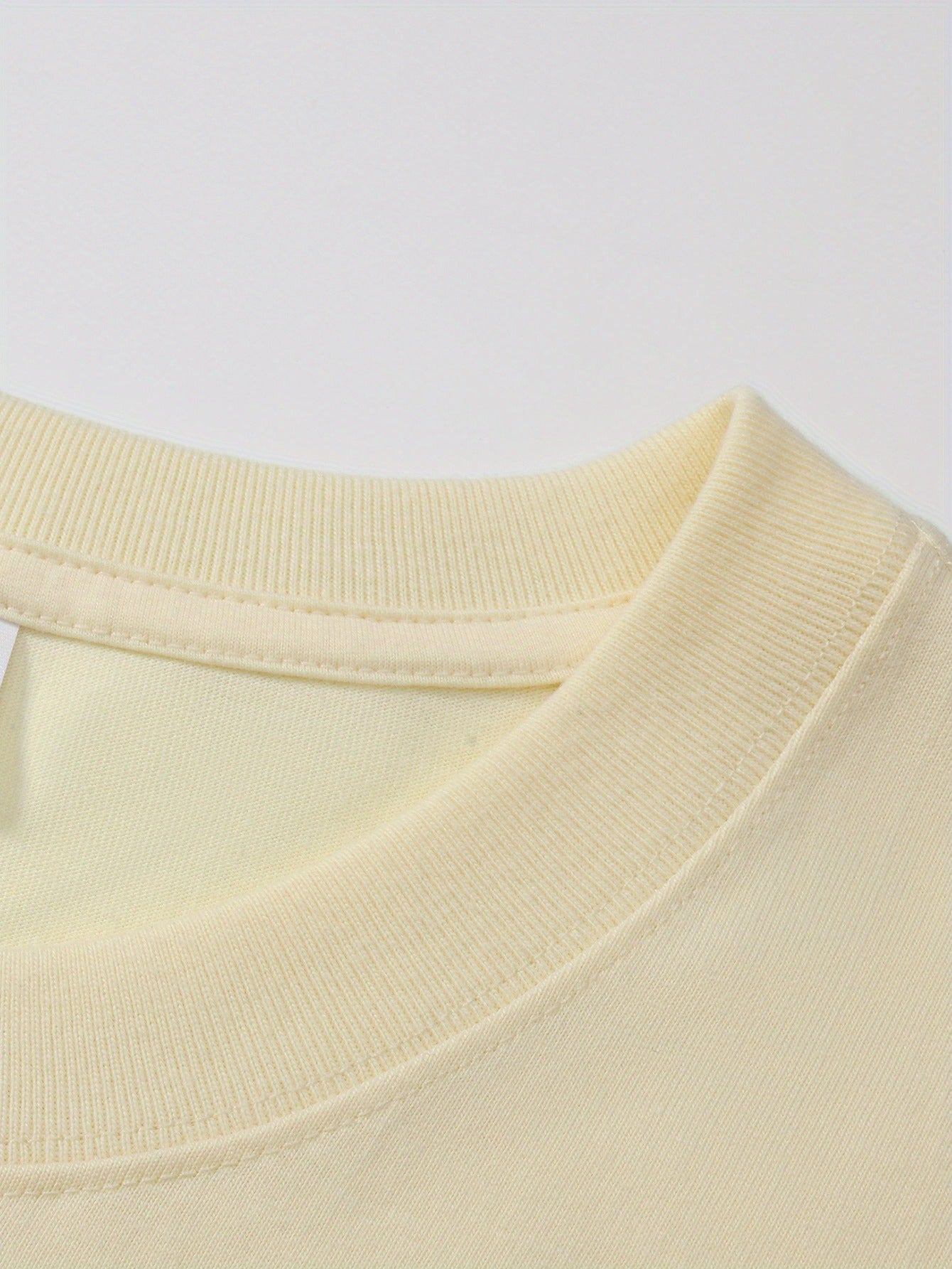 تي شيرت رجالي فضفاض 100% قطن بطباعة رسومات كاليفورنيا