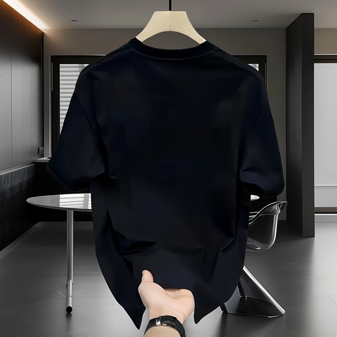 تي شيرت رجالي كاجوال من القطن