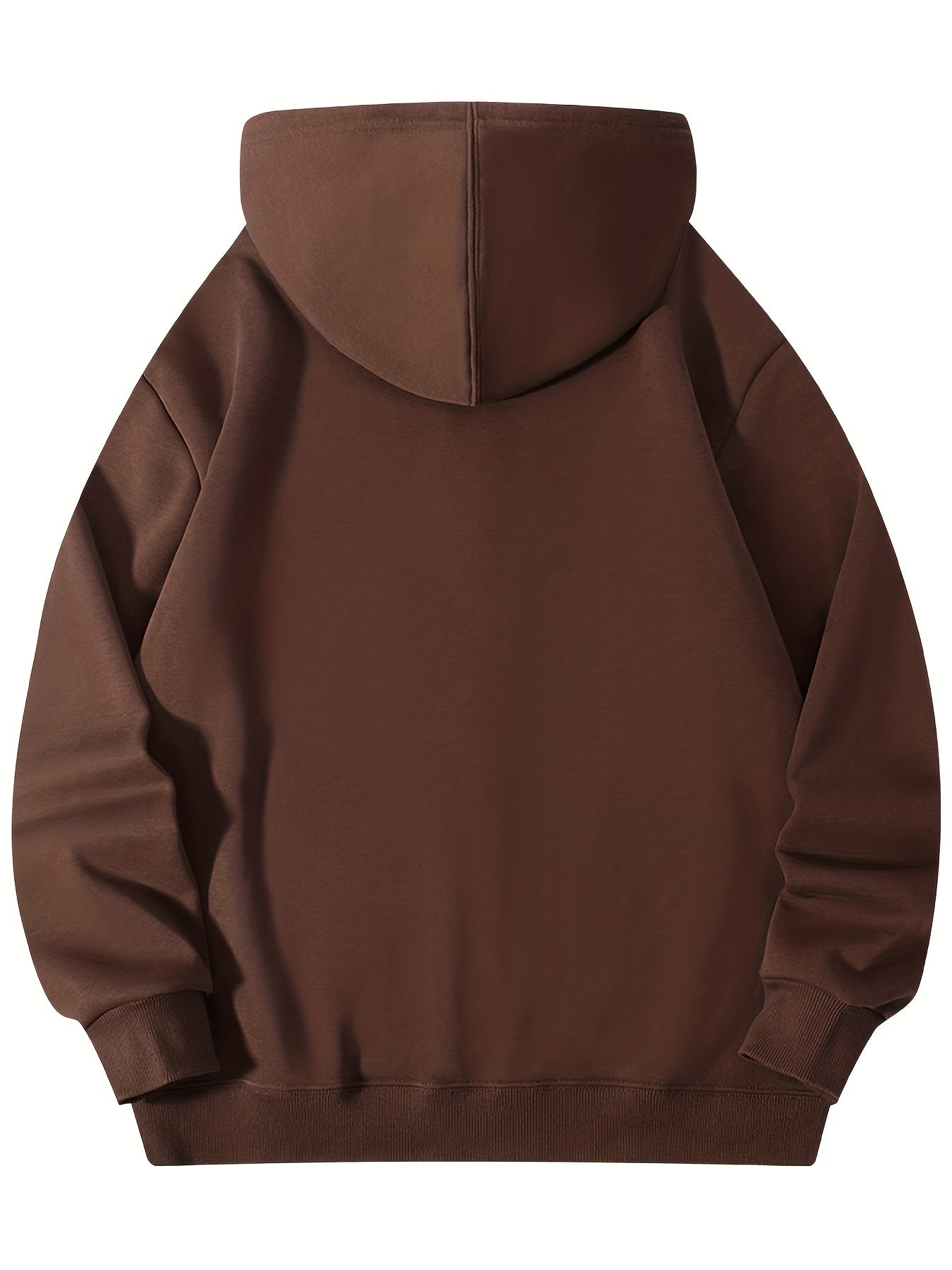 هودي رجالي أسود من القطن مع جيب بسحاب