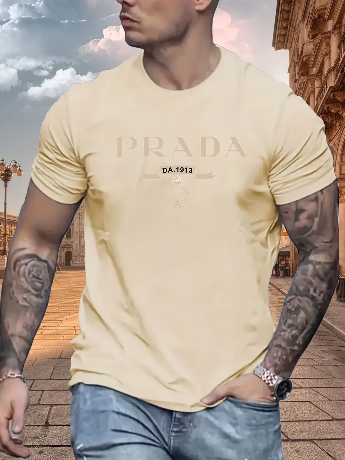 تي شيرت صيفي غير رسمي للرجال