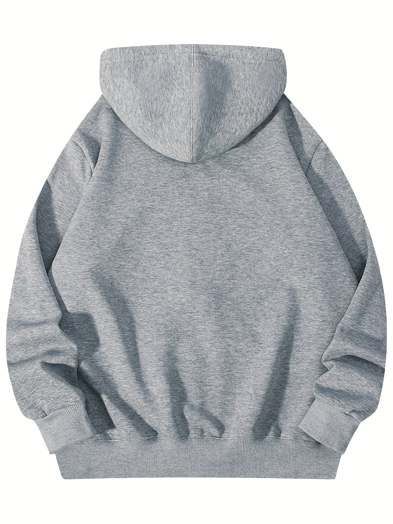 هودي رجالي أسود من القطن مع جيب بسحاب