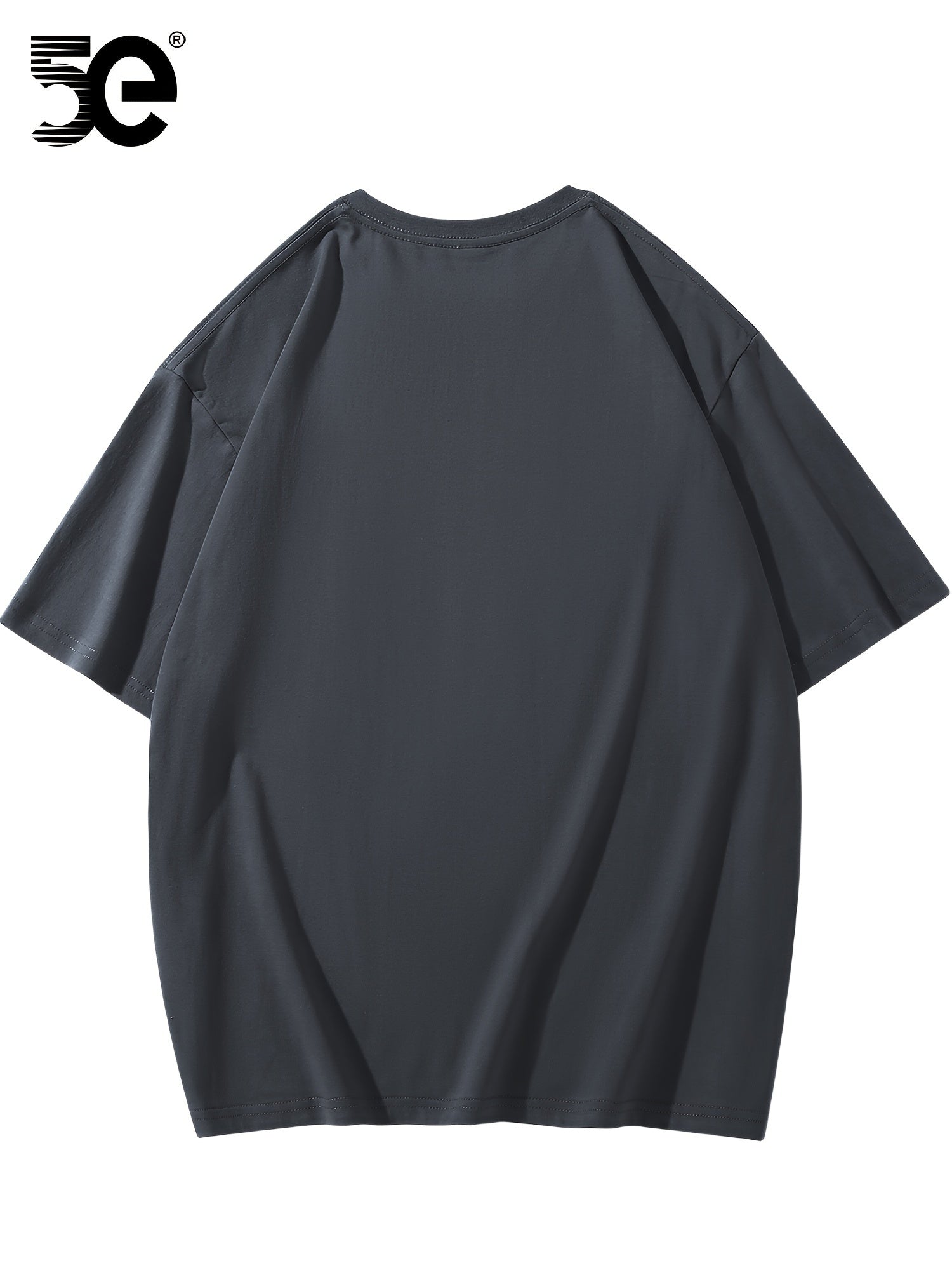 تي شيرت قطني عارض للرجال 5E،