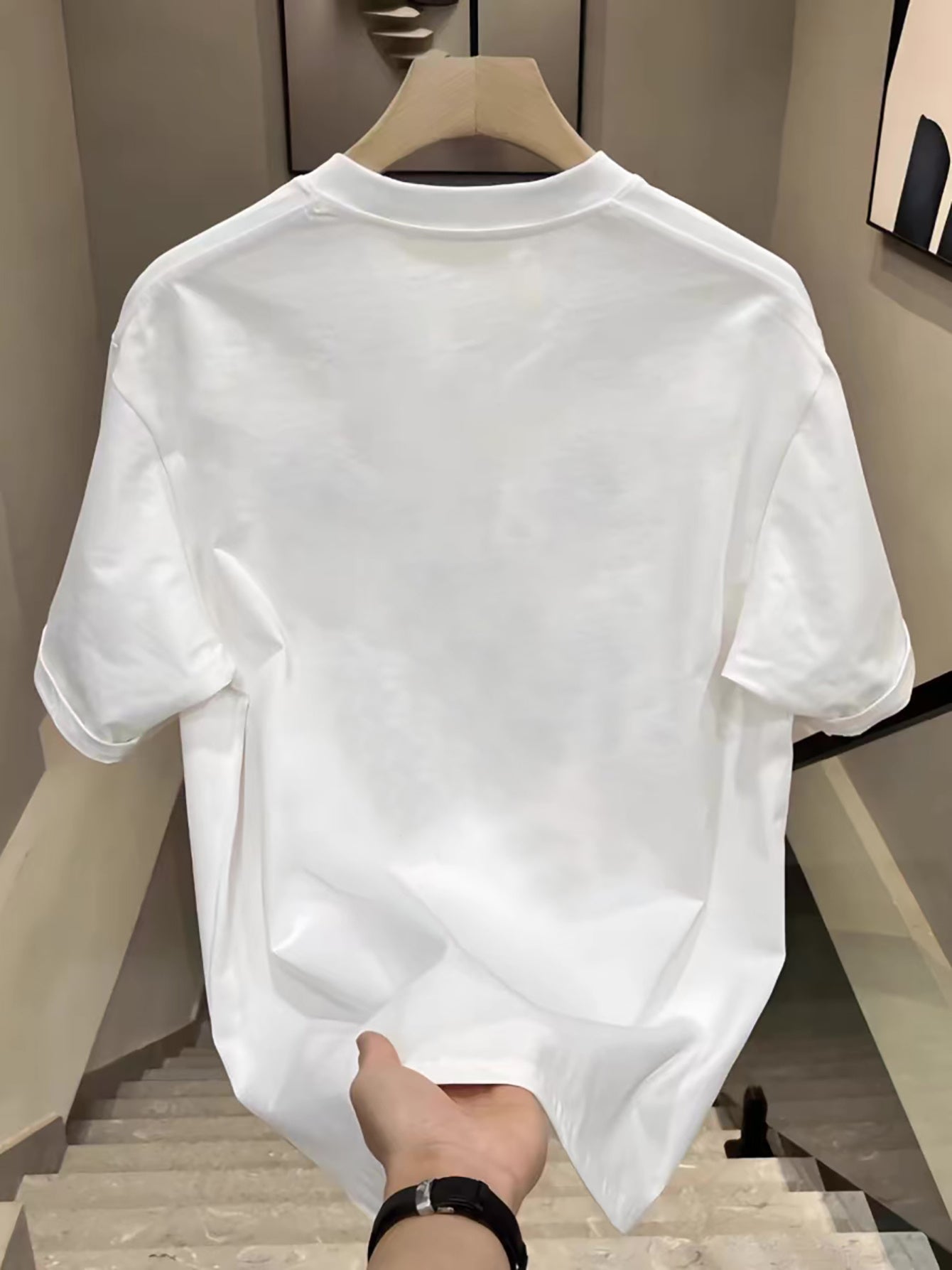 تيشيرت رجالي كاجوال من القطن بنسبة 100%