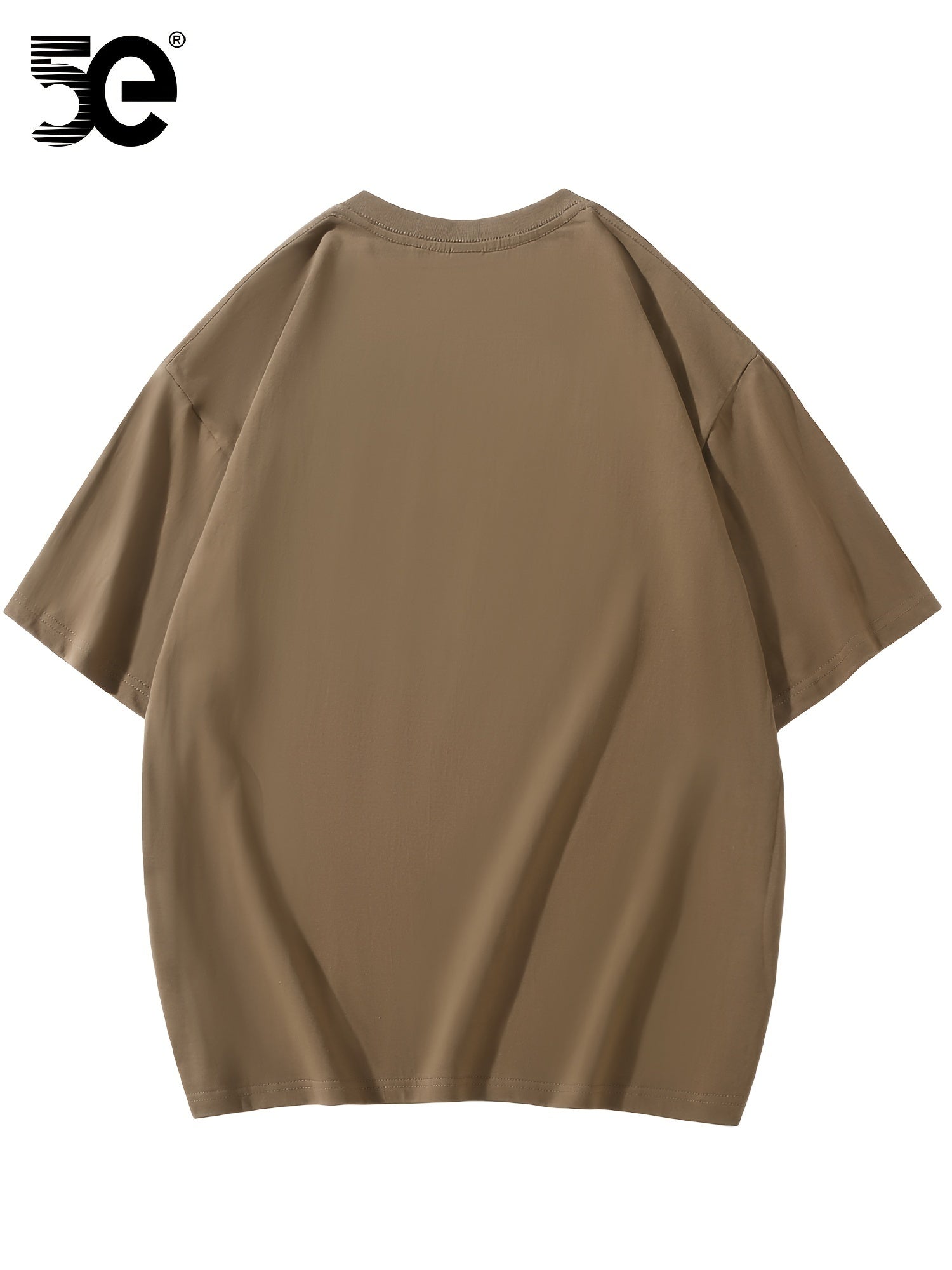 تي شيرت قطني عارض للرجال 5E،