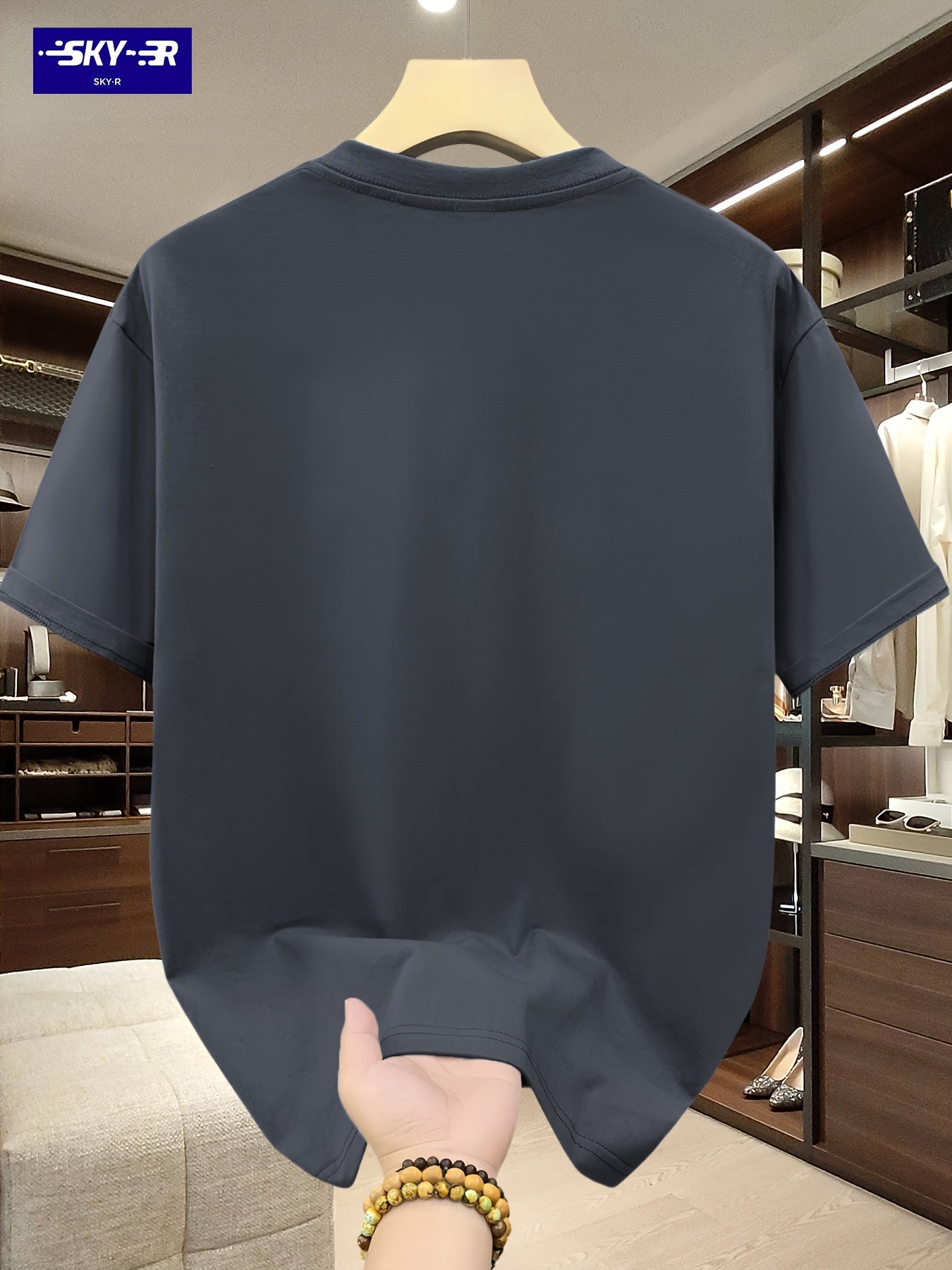 تيشيرت قطني كبير الحجم للرجال من SKY·R
