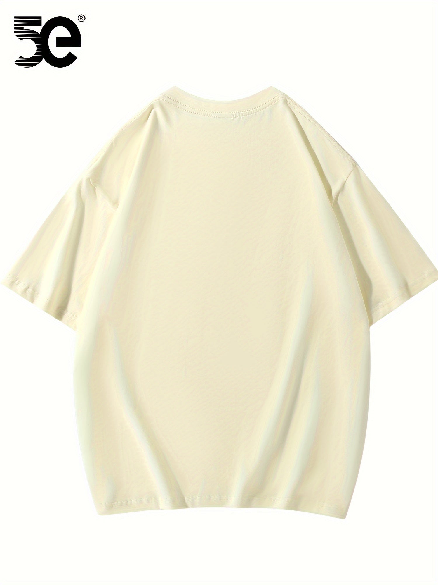 تي شيرت قطني عارض للرجال 5E،