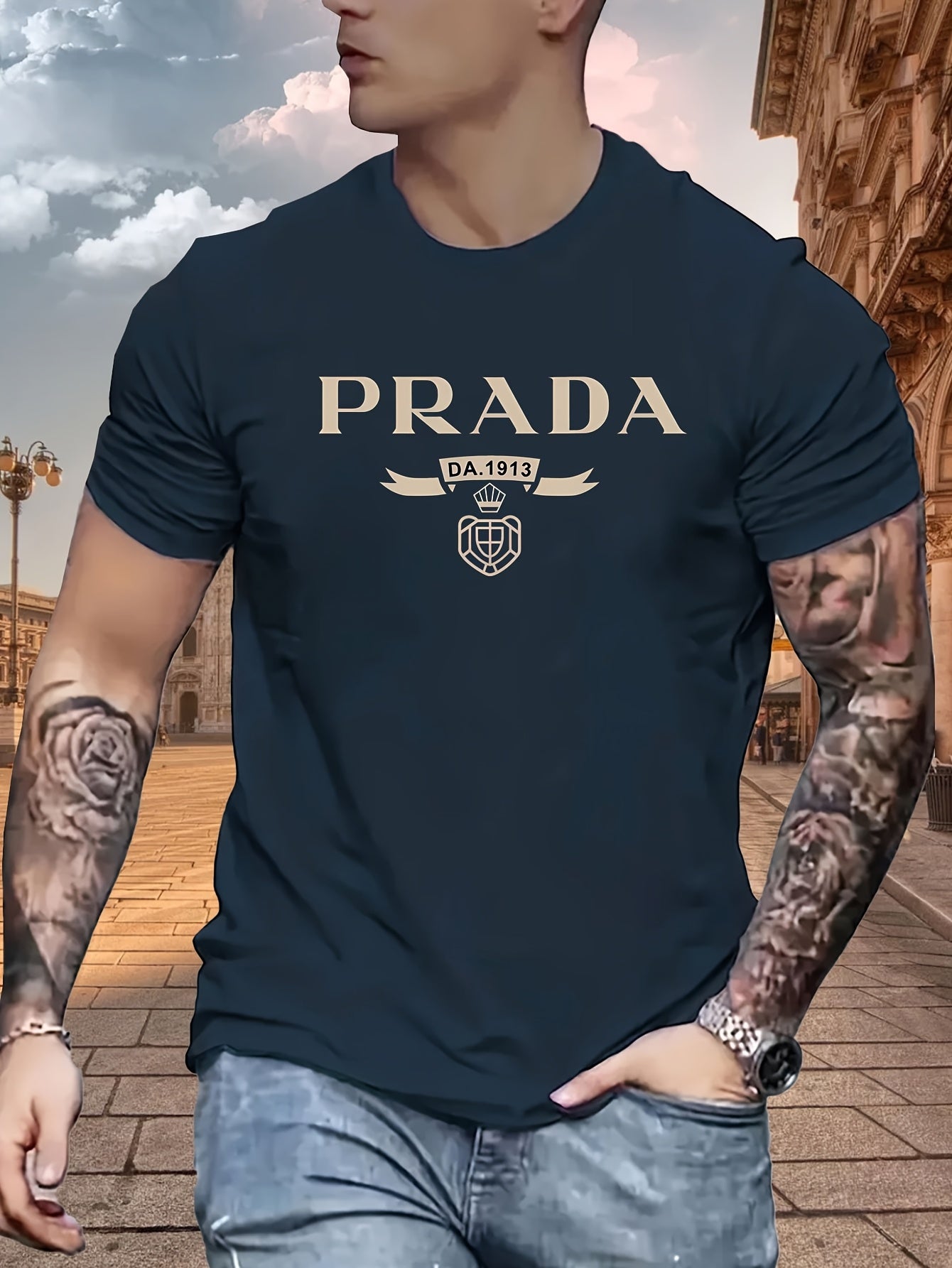 تي شيرت صيفي غير رسمي للرجال