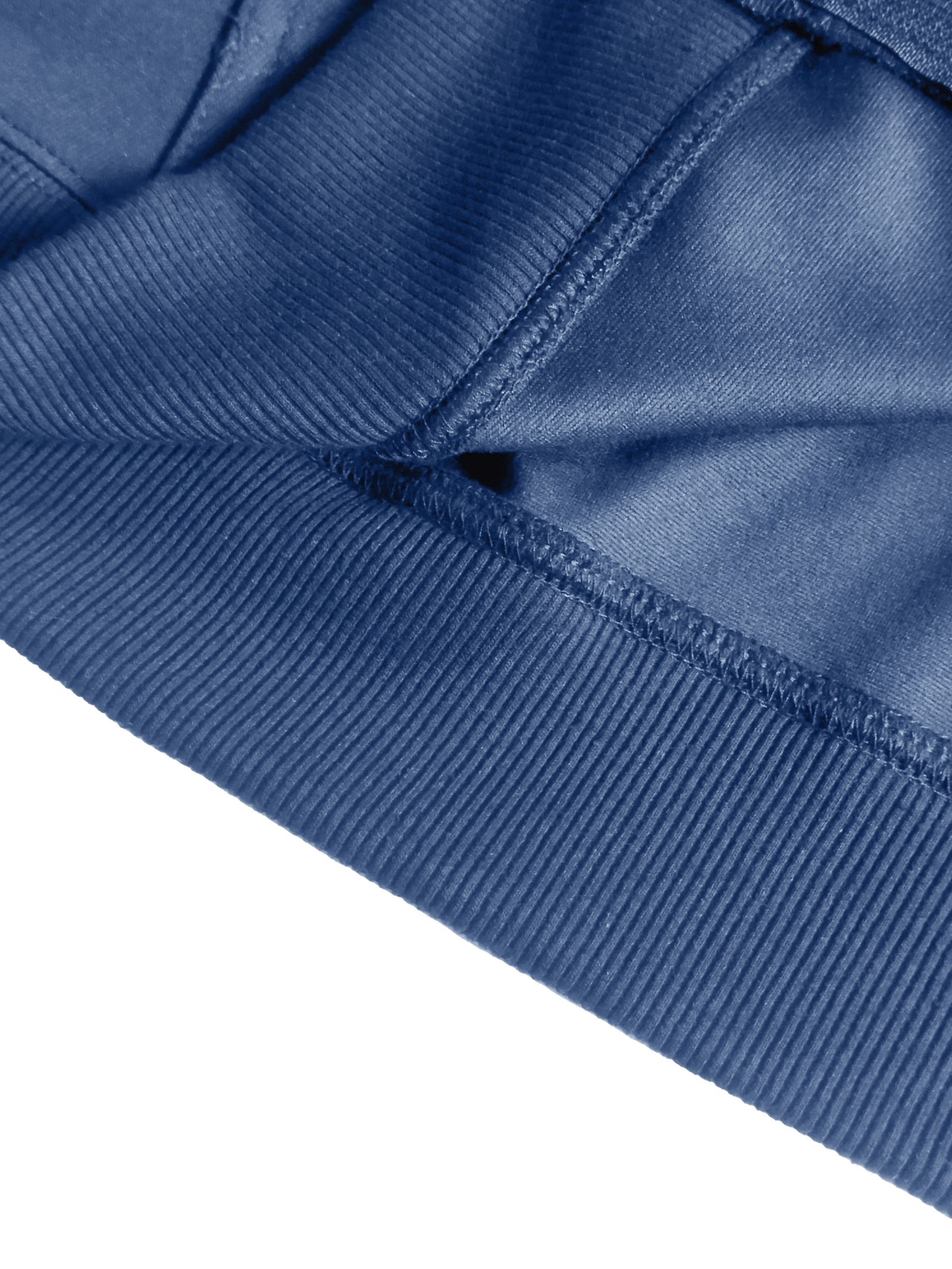 هودي رجالي أسود من القطن مع جيب بسحاب