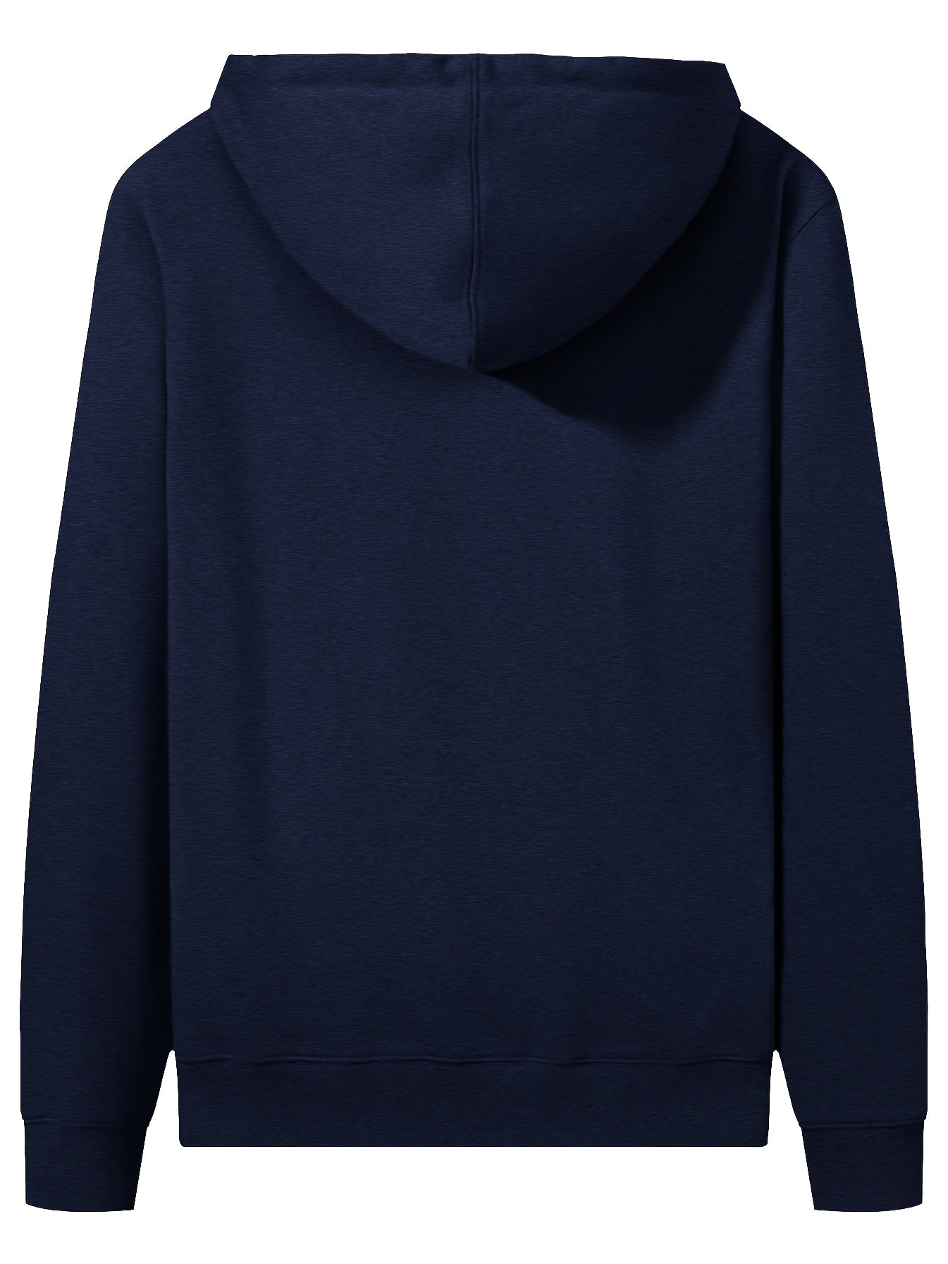 هودي رجالي أسود من القطن مع جيب بسحاب