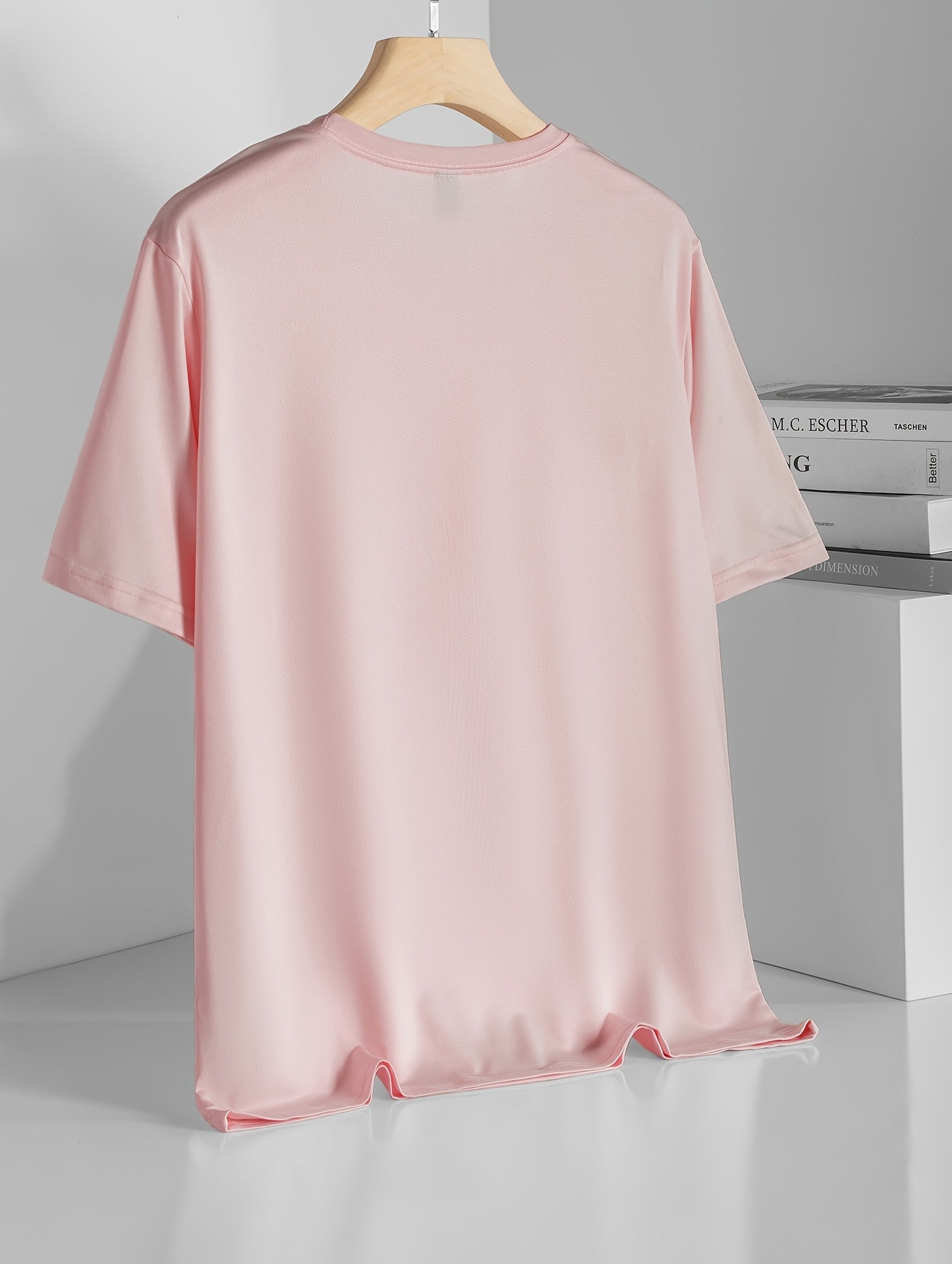 تيشيرت رجالي بأكمام قصيرة وطباعة تحفيزية "لا تستسلم أبدًا"