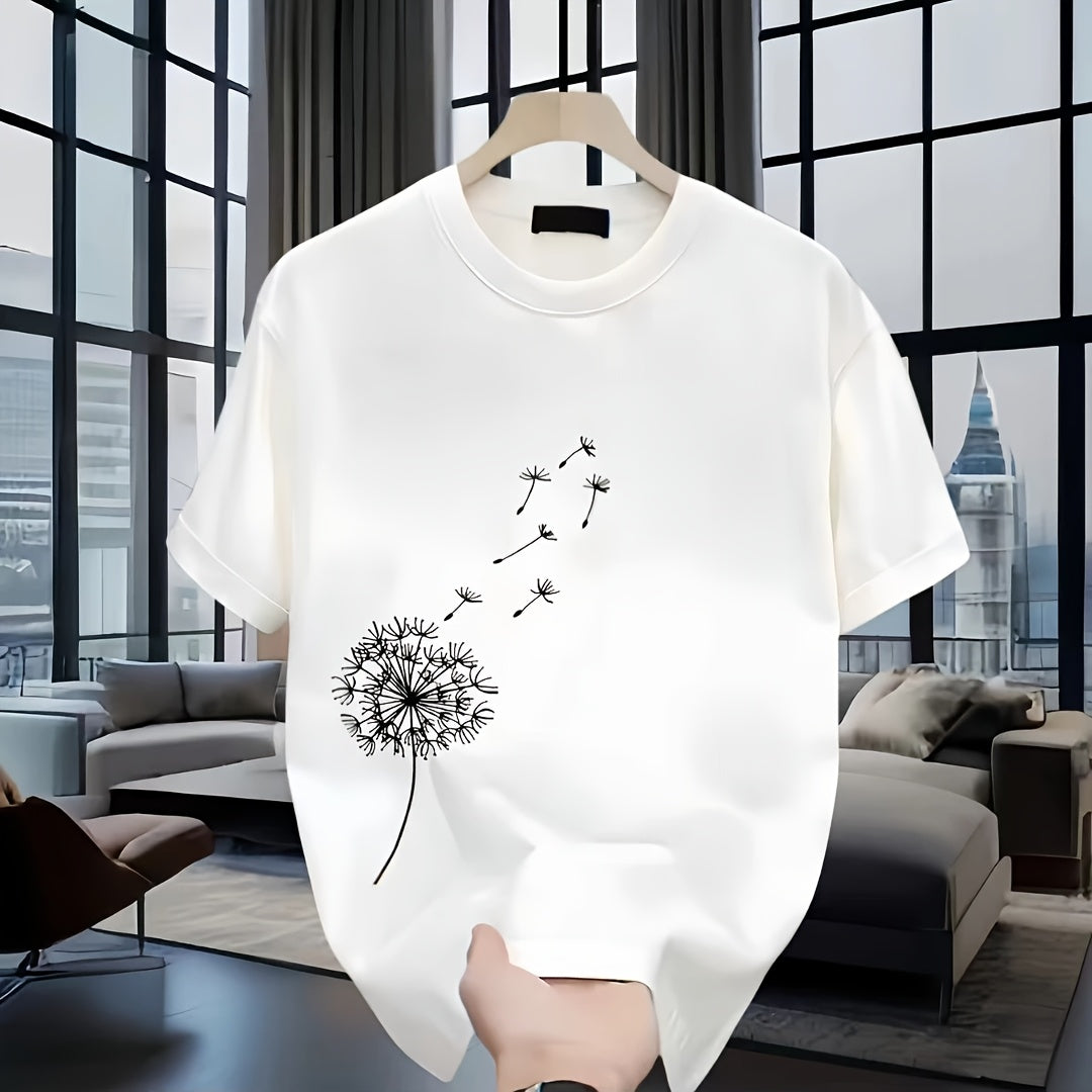 تي شيرت رجالي كاجوال من القطن