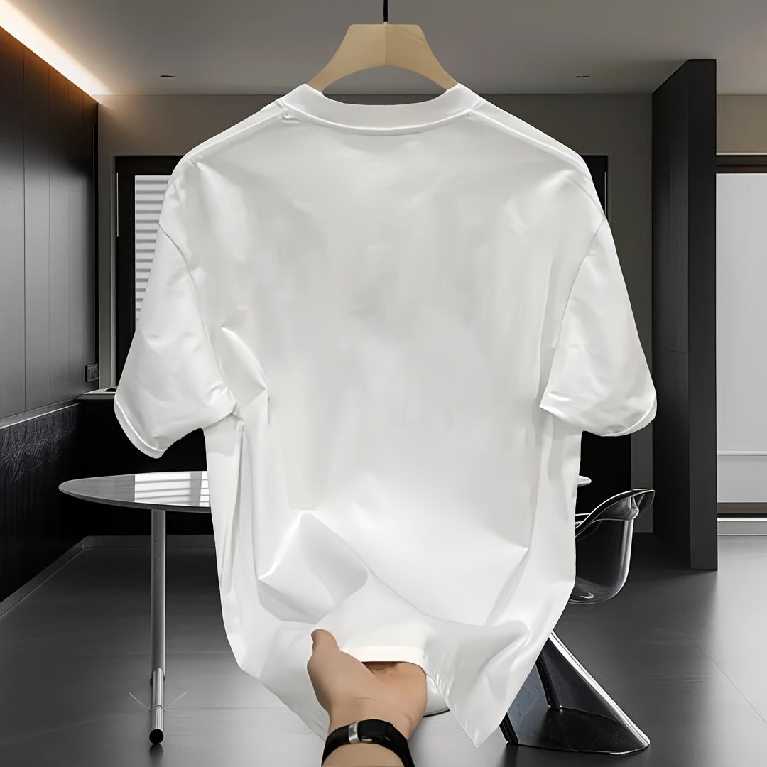 تي شيرت رجالي كاجوال من القطن