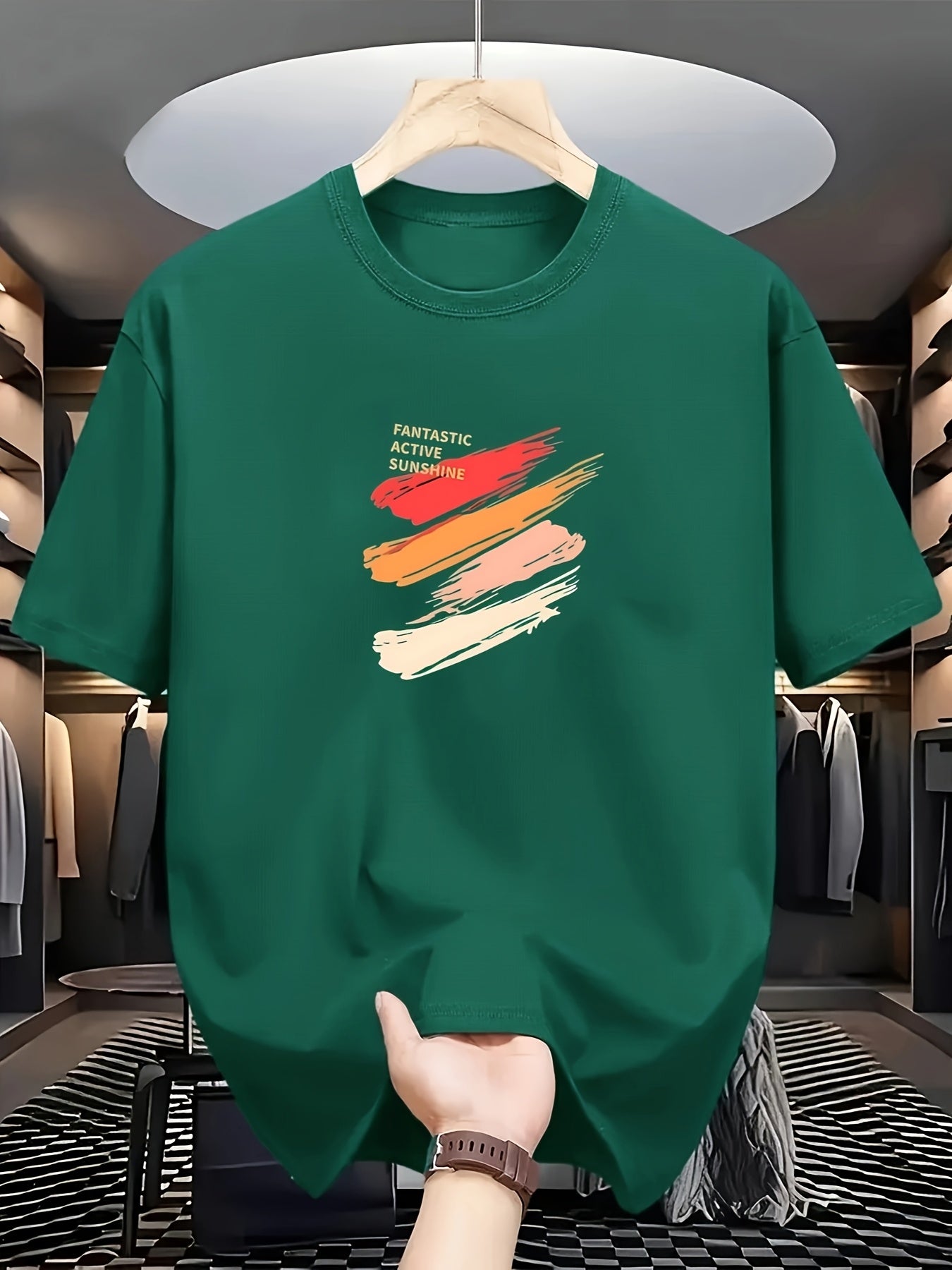 تيشيرت رجالي كاجوال 100% قطن