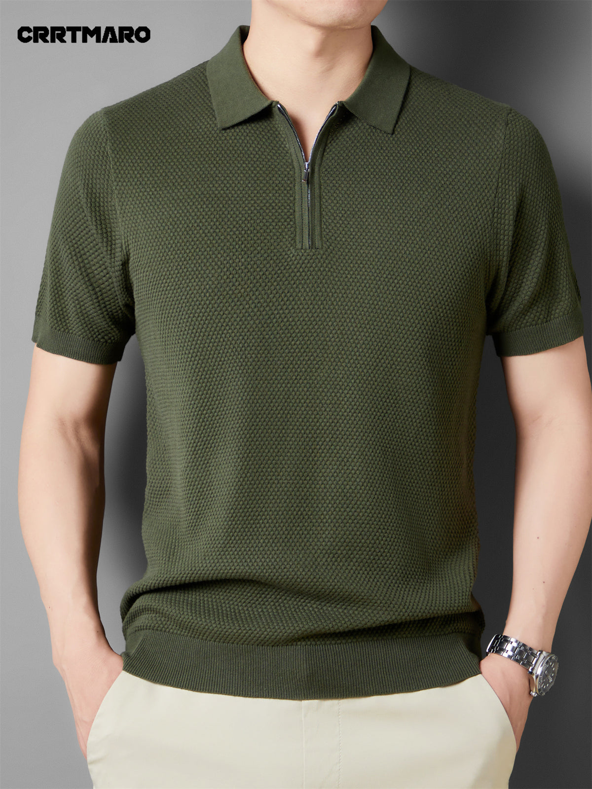 قميص صيفي للرجال CRRTMARO بأكمام قصيرة