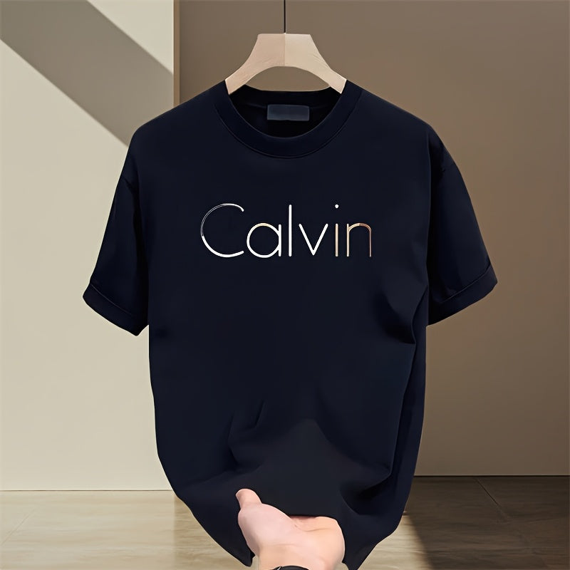 تيشيرت رجالي قصير الأكمان من القطن 100%