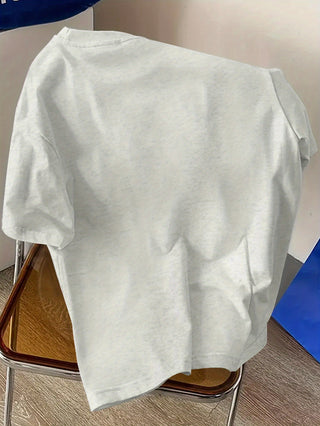 تيشيرت رجالي من القطن 100% برسمة مرساة