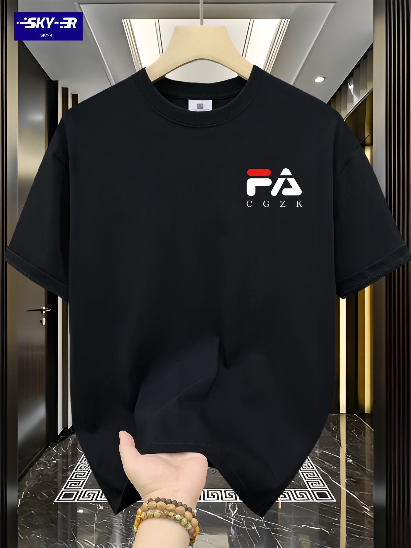 تيشيرت قطني كاجوال للرجال من SKY·R