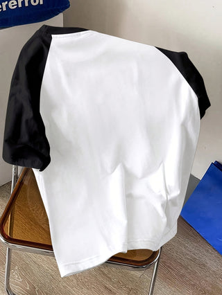 تي شيرت رجالي قصير الأكمام بطباعة رسومات UFO