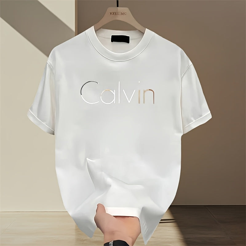 تيشيرت رجالي قصير الأكمان من القطن 100%