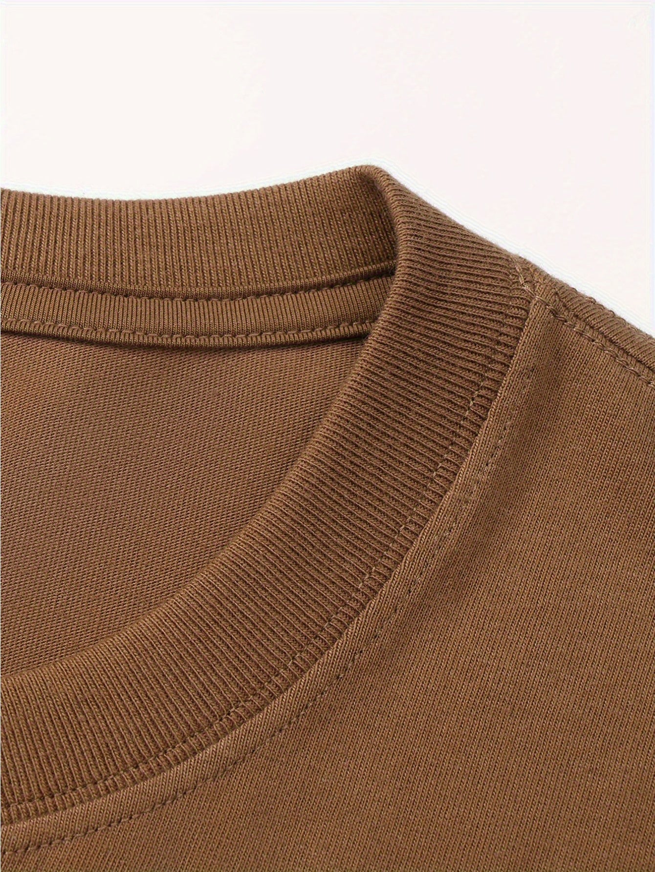 تي شيرت رجالي فضفاض 100% قطن بطباعة رسومات كاليفورنيا