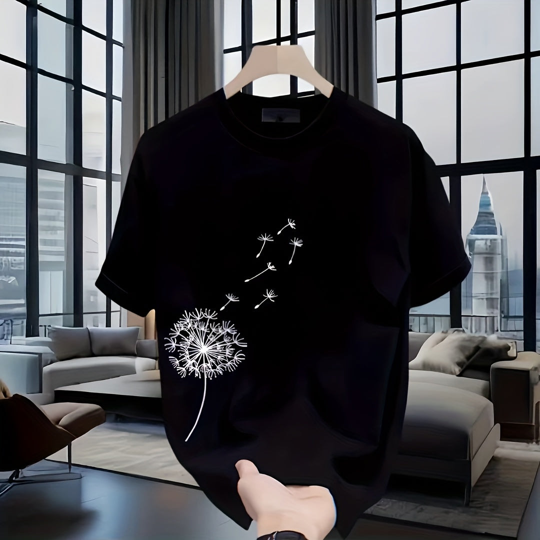 تي شيرت رجالي كاجوال من القطن