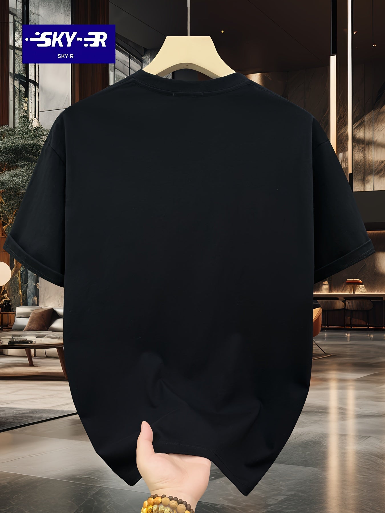 تي شيرت كاجوال صيفي برقبة طاقم قصيرة