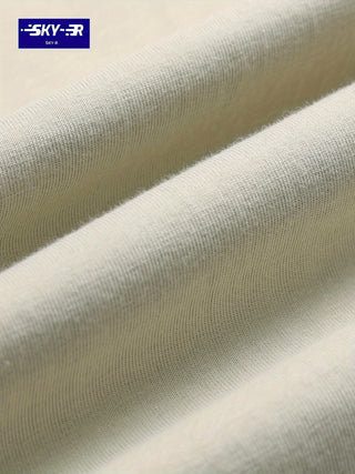 تي شيرت كاجوال صيفي برقبة طاقم قصيرة