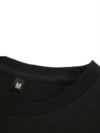 تيشيرت قطني بشعار اللاعب للرجال