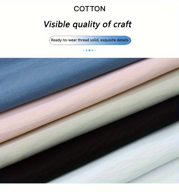 تي شيرت كاجوال صيفي برقبة طاقم قصيرة