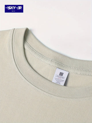 تي شيرت كاجوال صيفي برقبة طاقم قصيرة