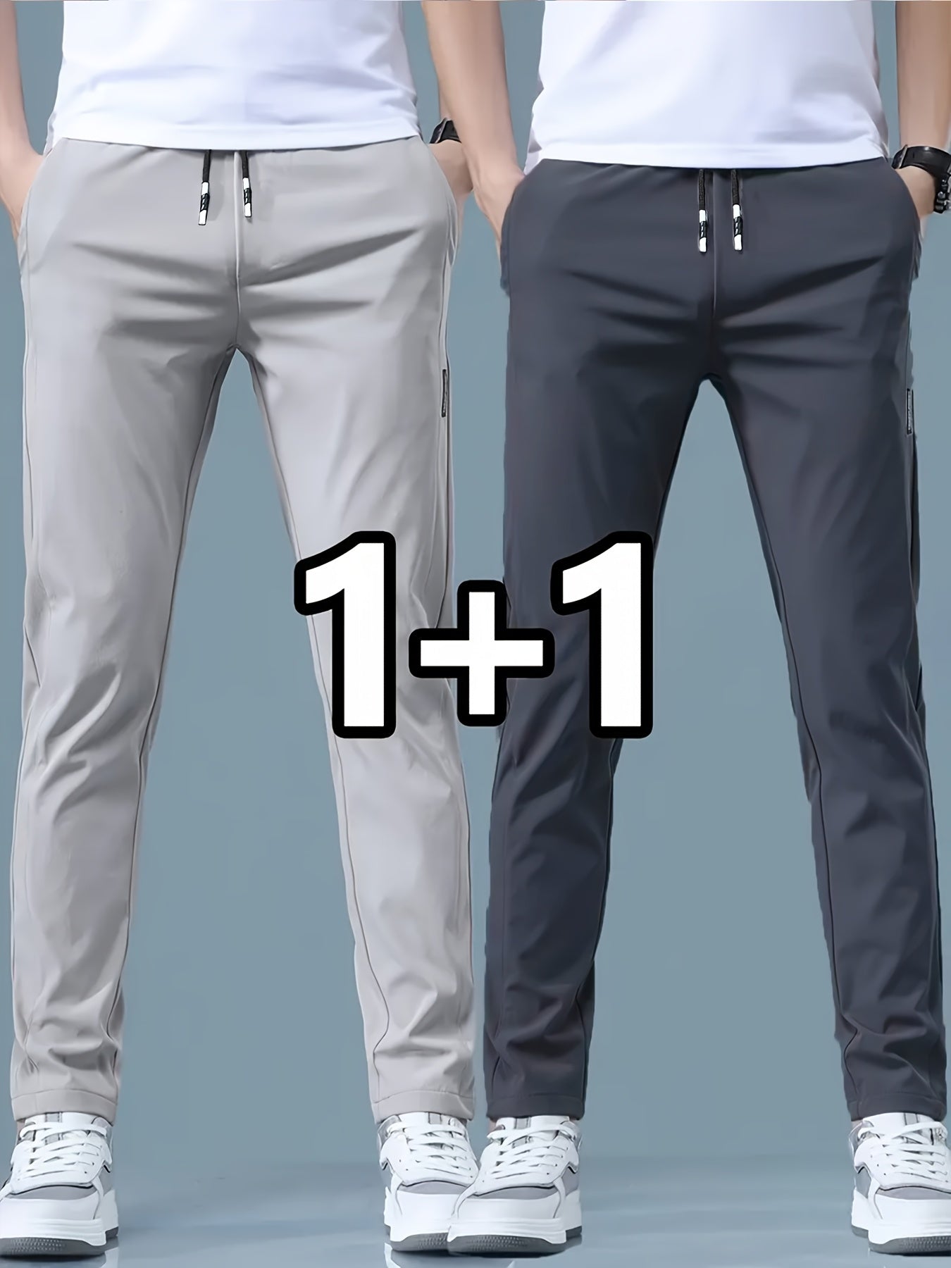 طقم من بنطلونين رياضي كاجوال للرجال