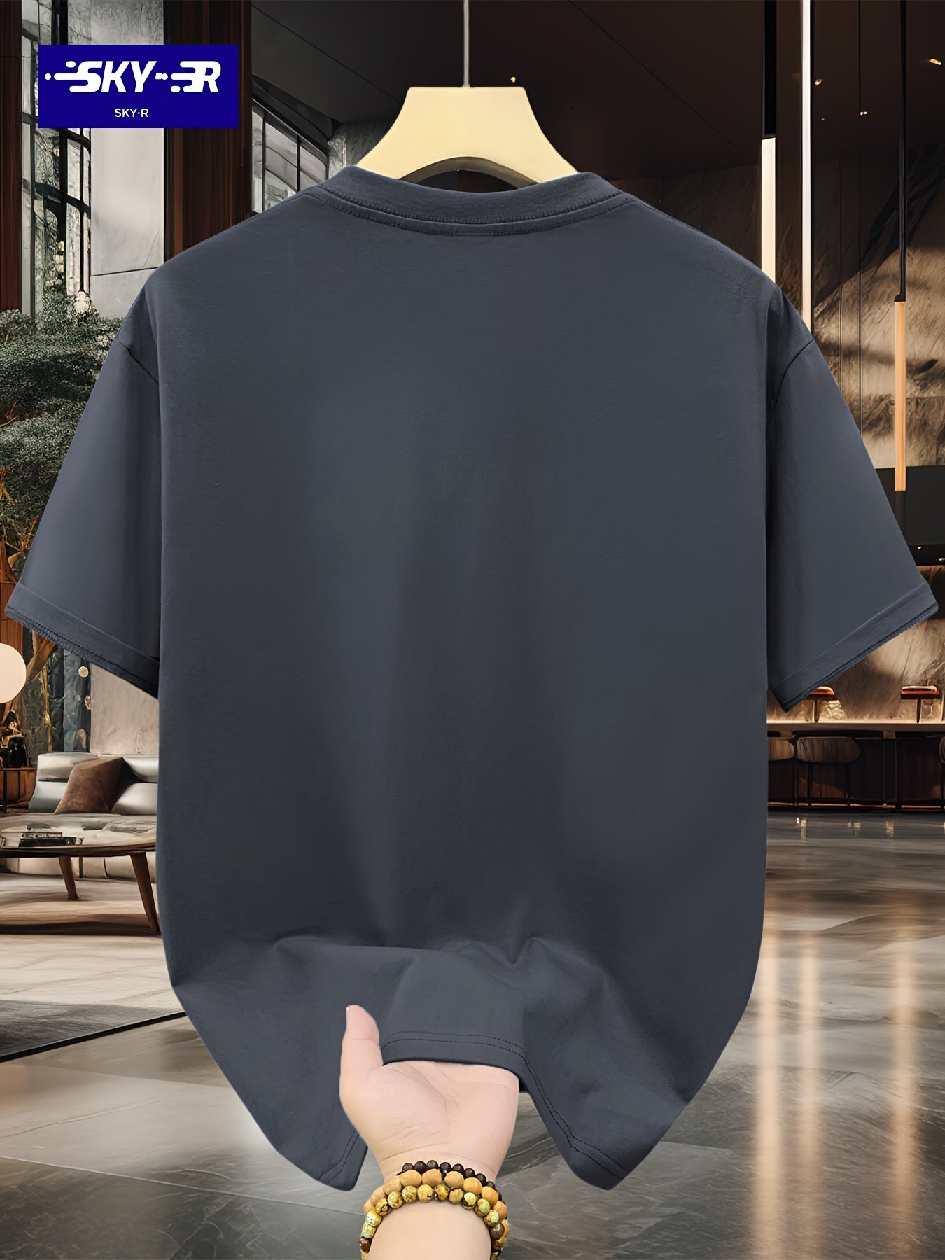 تي شيرت كاجوال صيفي برقبة طاقم قصيرة