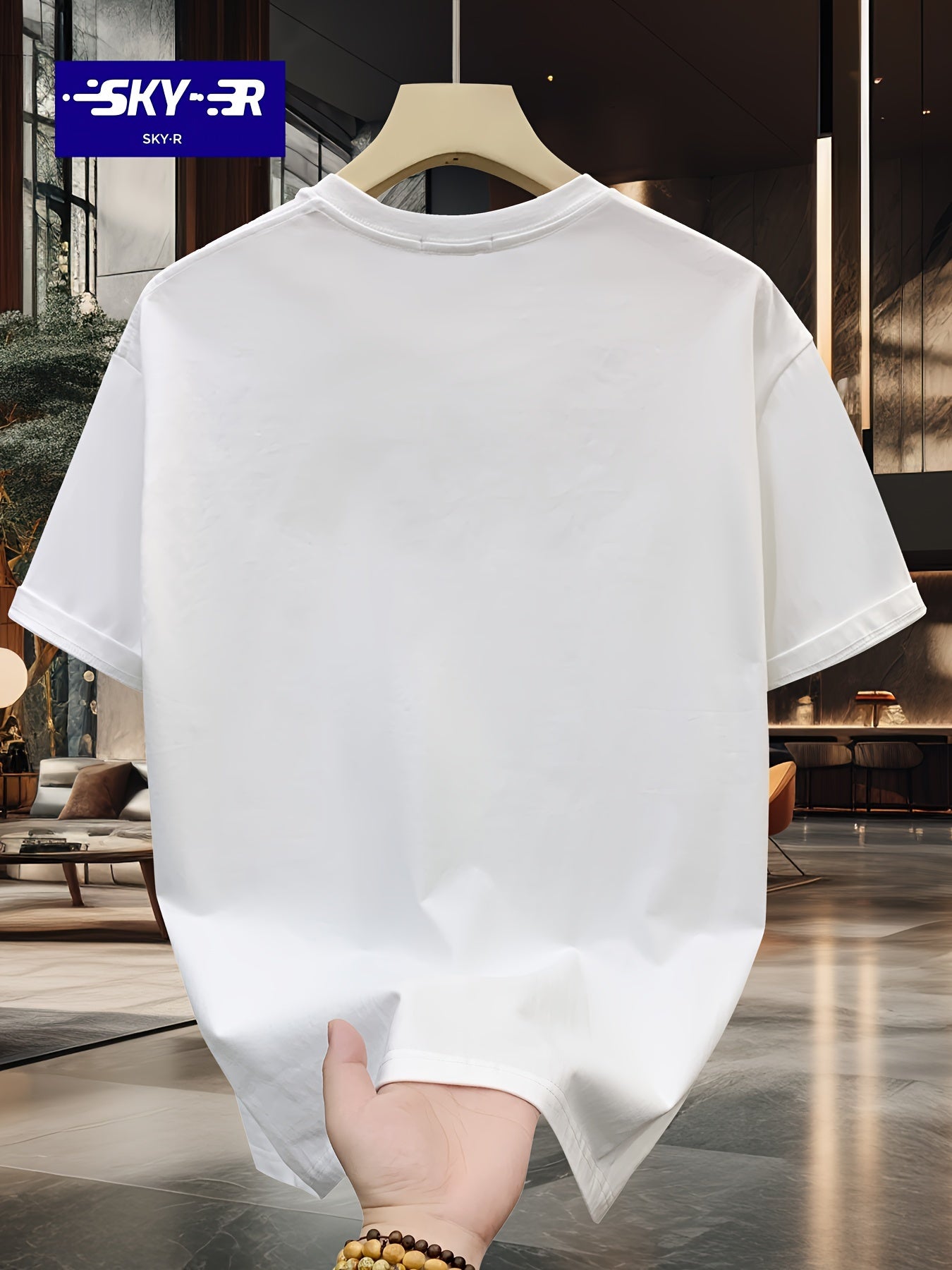 تي شيرت كاجوال صيفي برقبة طاقم قصيرة