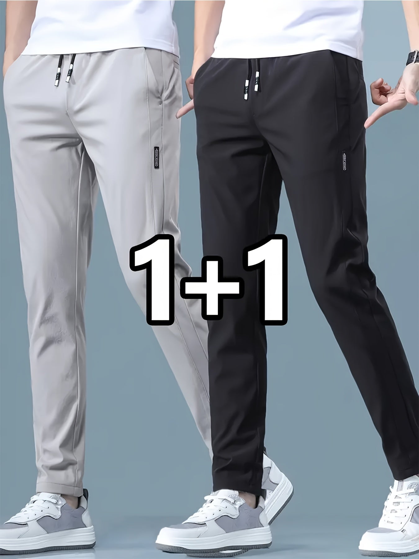 طقم من بنطلونين رياضي كاجوال للرجال