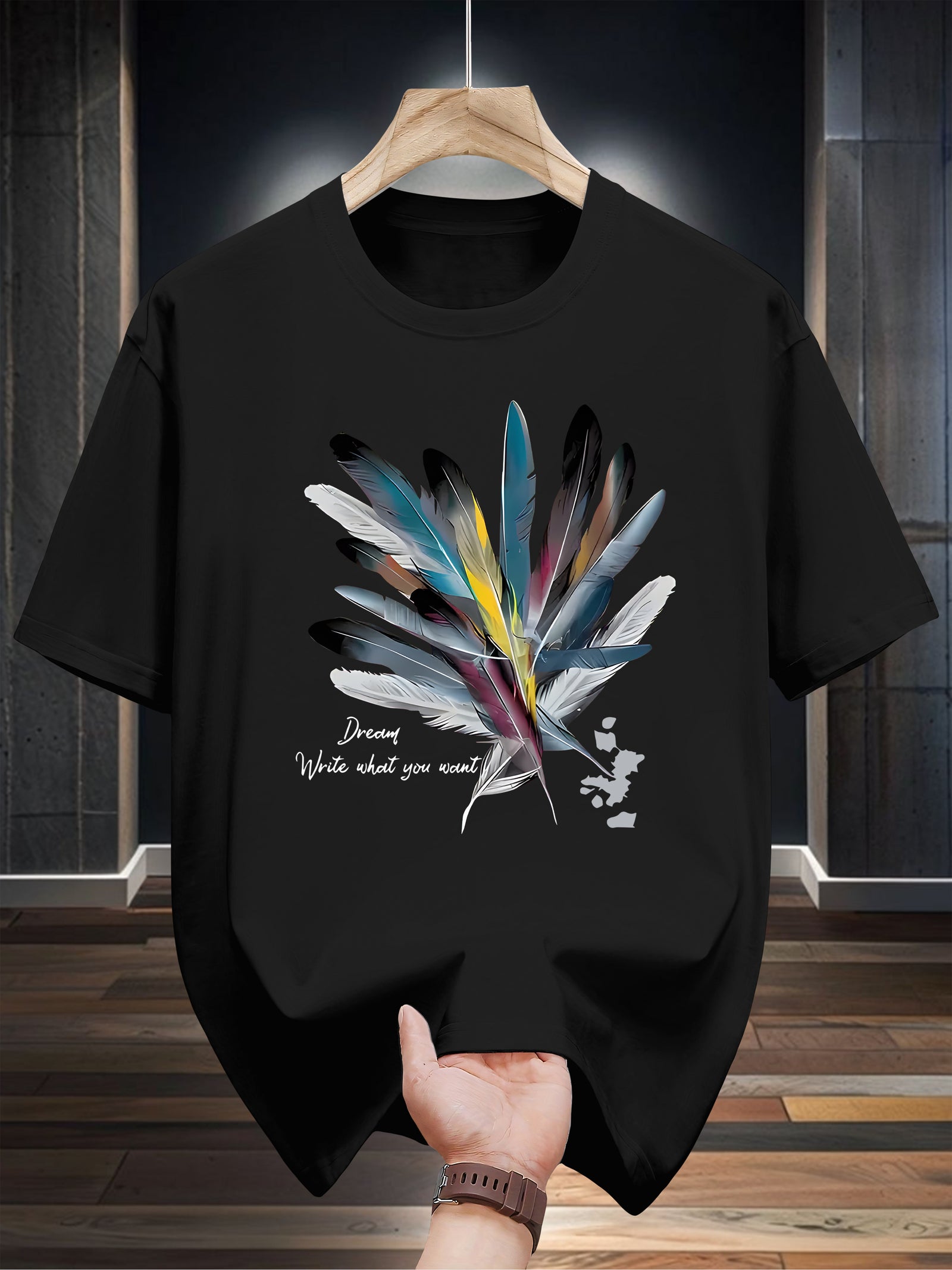 تيشيرت رجالي من القطن بنسبة 100%