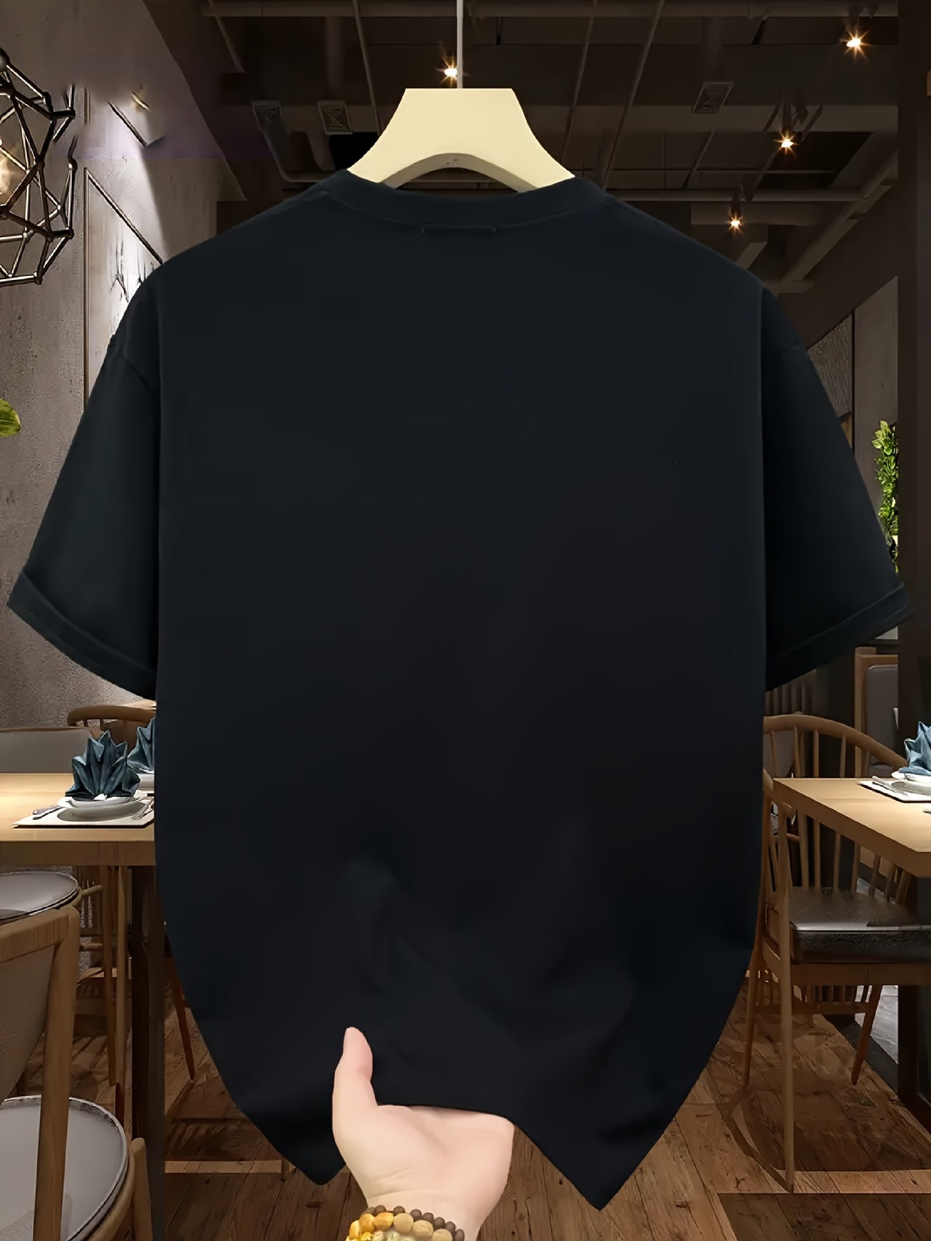 تيشيرت قطني بشعار اللاعب للرجال