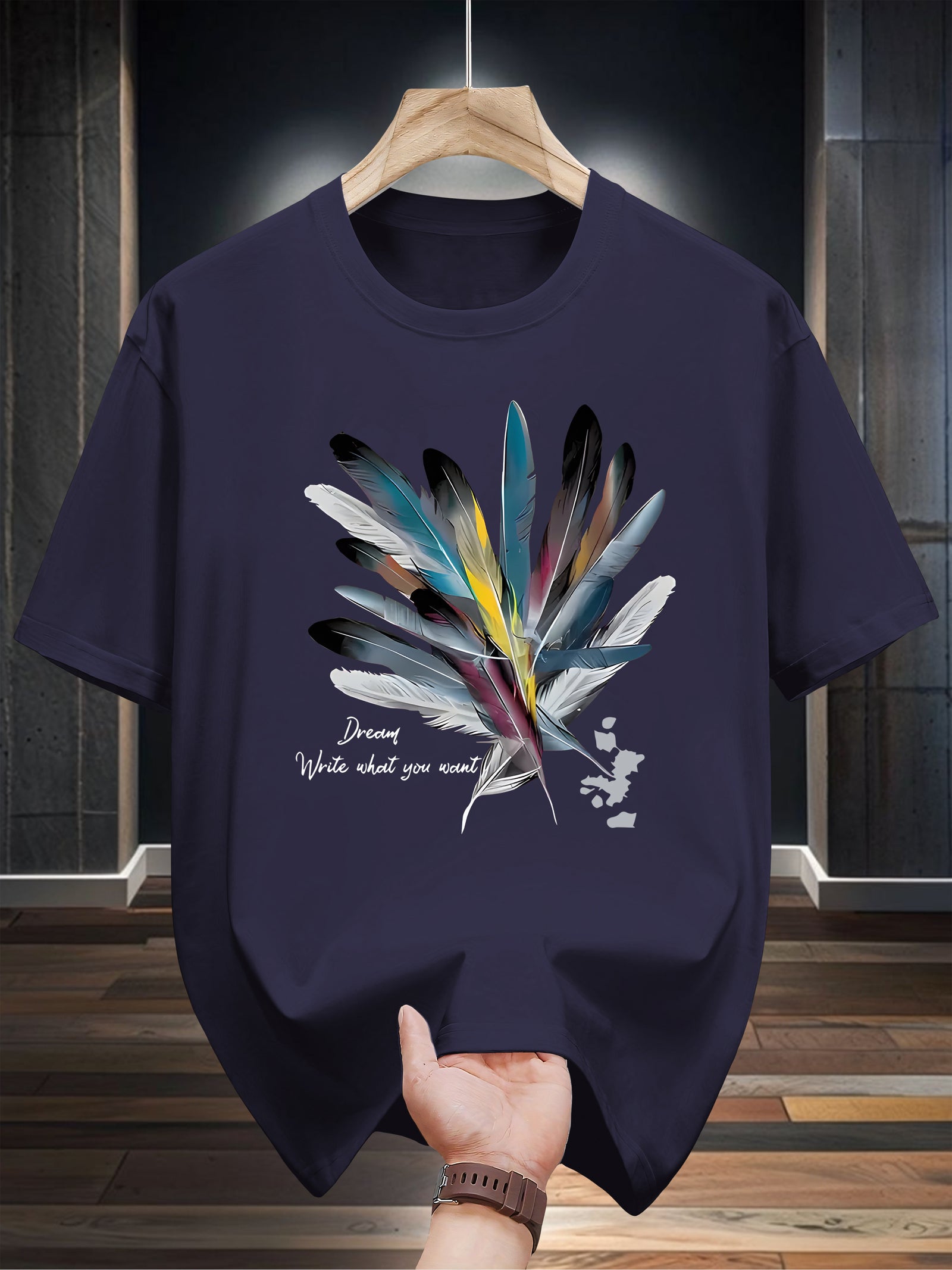 تيشيرت رجالي من القطن بنسبة 100%