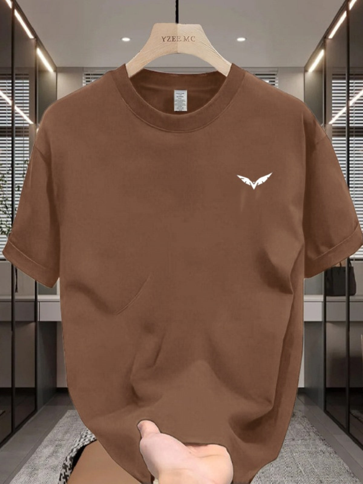 1 قطعة تي شيرت رجالي 100% قطن