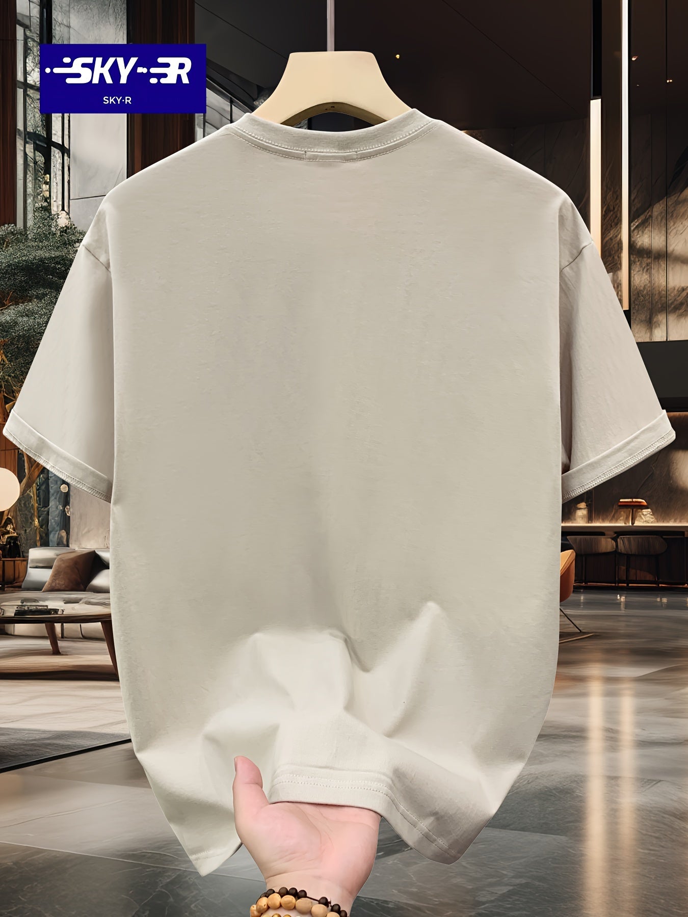 تي شيرت كاجوال صيفي برقبة طاقم قصيرة