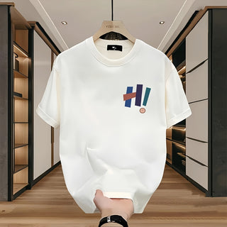 تي شيرت قطني عارض للرجال