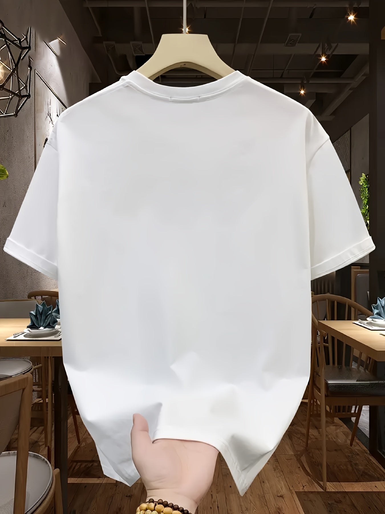 تيشيرت قطني بشعار اللاعب للرجال