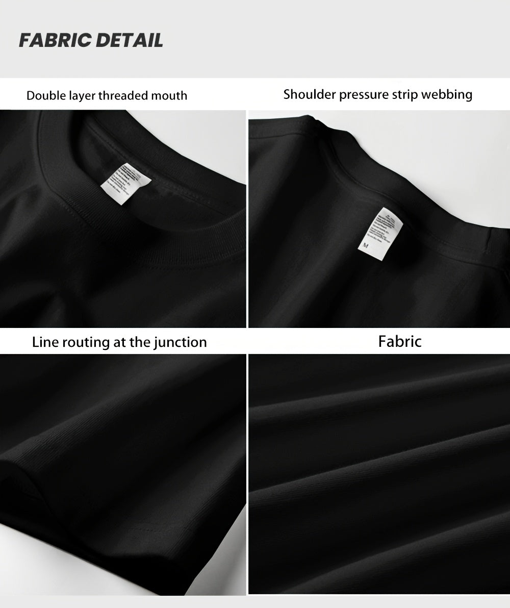 تيشيرت رجالي خفيف الوزن من القطن